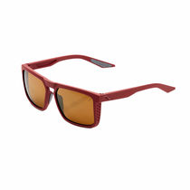 100% Renshaw Glasses - Soft Tact Crimson / Bronze Lens