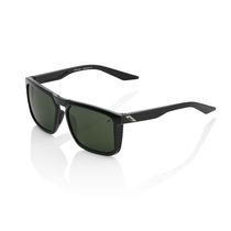 100% Renshaw Glasses - Gloss Black / Grey Green Lens