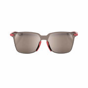 100% Legere Square Glasses - Soft Tact Crimson / HiPER Silver Mirror Lens click to zoom image