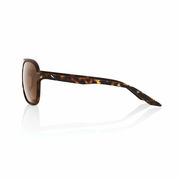 100% Kasia Glasses - Soft Tact Havana / Bronze PEAKPOLAR Lens click to zoom image