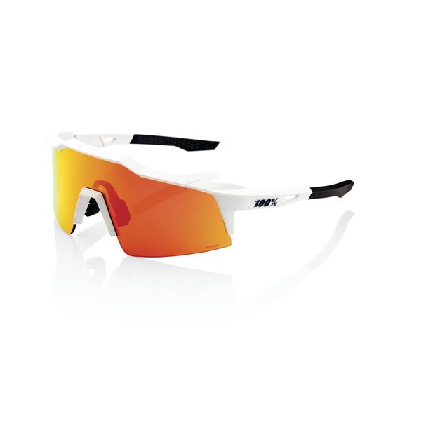 100% Speedcraft SL Glasses - Soft Tact Off White / HiPER Red Multilayer Mirror click to zoom image