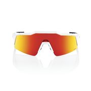 100% Speedcraft SL Glasses - Soft Tact Off White / HiPER Red Multilayer Mirror click to zoom image