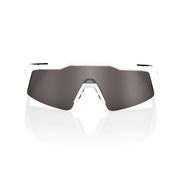 100% Speedcraft SL Glasses - Matte White / HiPER Silver Mirror Lens click to zoom image