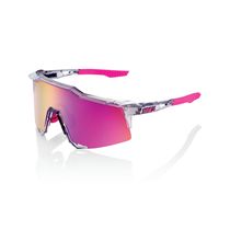 100% Speedcraft Glasses - Polished Translucent Grey / Purple Multilayer Mirror