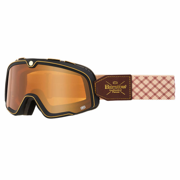 100% Barstow Goggle Solice / Persimmon Lens click to zoom image