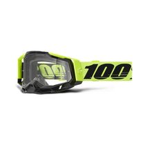 100% Racecraft 2 Goggle Neon Yellow / Clear Lens