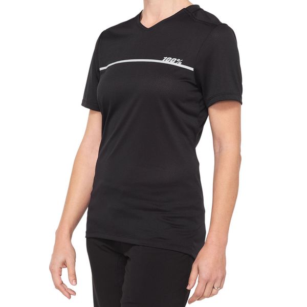 100% Ridecamp Women's Jersey Black / Grey click to zoom image