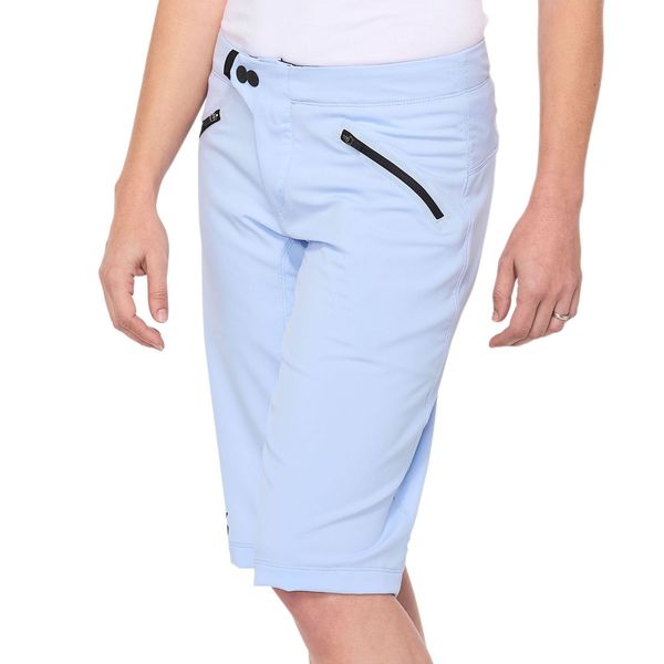 100% Ridecamp Women's Shorts Powder Blue click to zoom image
