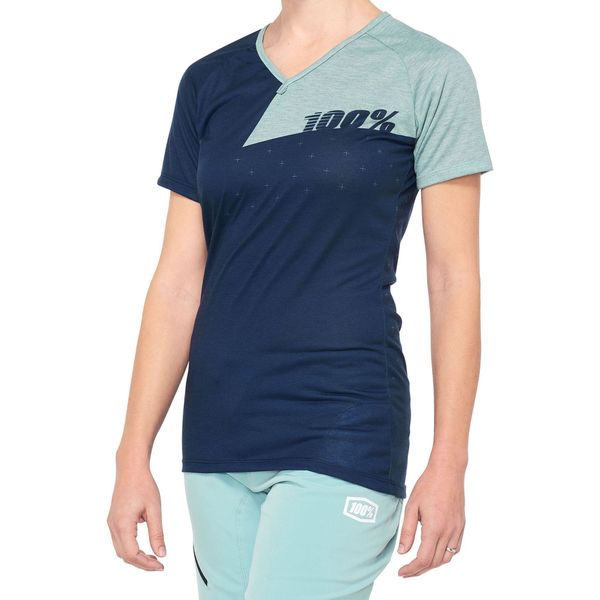 100% Airmatic Women's Jersey Navy / Seafoam click to zoom image