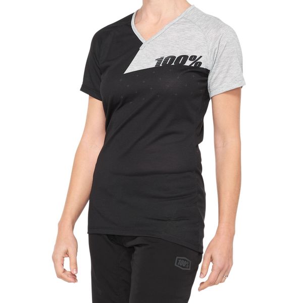100% Airmatic Women's Jersey Black / Grey click to zoom image