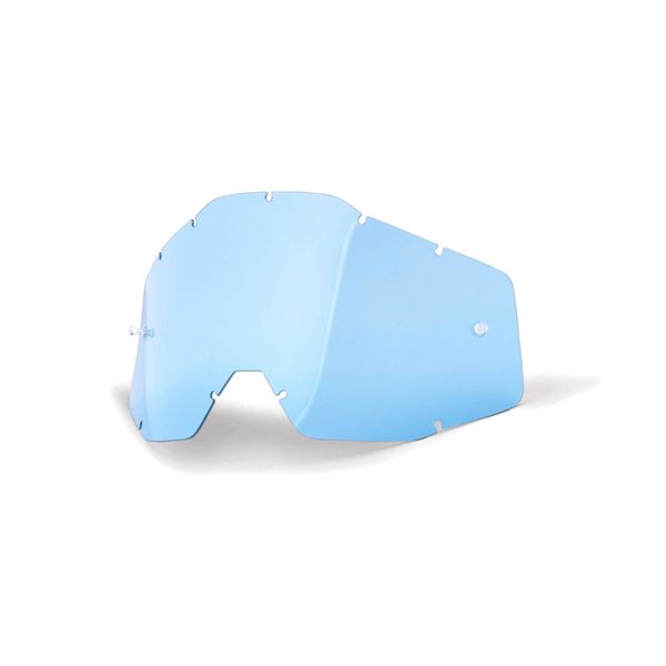 100% Accuri / Racecraft / Strata Anti-Fog Replacement Lens - Blue click to zoom image