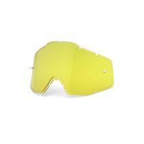 100% Accuri / Racecraft / Strata Anti-Fog Injected Replacement Lens HD Yellow