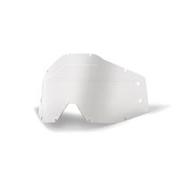 100% Accuri / Strata Forecast Replacement Lens w/Sonic Bumps Mud Visor - Clear