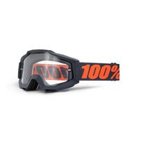 100% Accuri Enduro MTB Goggles Gunmetal / Clear Lens