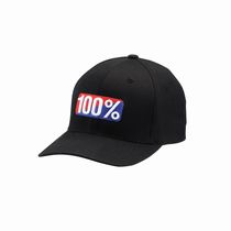 100% Classic Flexfit Hat Black