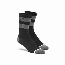 100% FLOW Performance Socks Black / Grey S / M