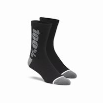100% RHYTHM Merino Wool Performance Socks Black / Grey