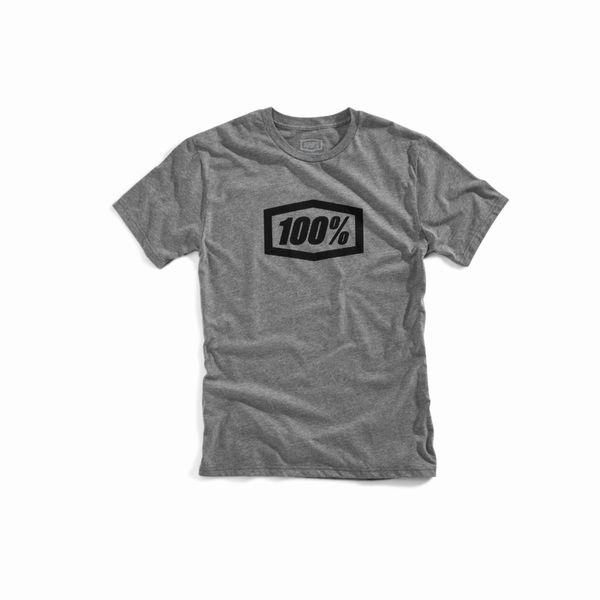 100% ESSENTIAL T-Shirt Gunmetal Heather click to zoom image
