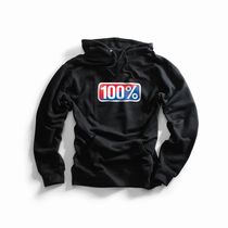 100% CLASSIC Hooded Pullover Sweatshirt Black
