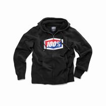 100% OFFICIAL Zip Hooded Sweatshirt Black