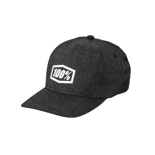 100% Generation X-Fit Hat Charcoal Heather click to zoom image