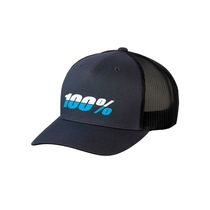 100% League X-Fit Snapback Hat Charcoal