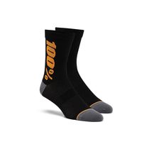 100% Rhythm Merino Wool Performance Socks Black / Bronze