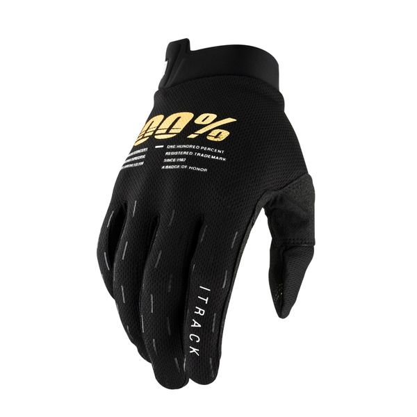 100% iTrack Gloves Black click to zoom image