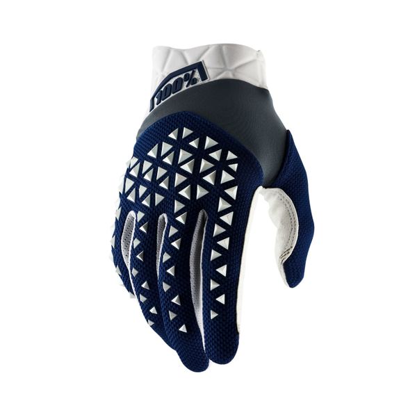 100% Airmatic Glove Navy / Steel / White click to zoom image