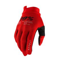100% iTrack Gloves Red