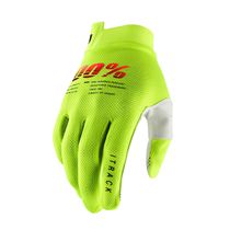 100% iTrack Gloves Fluo Yellow