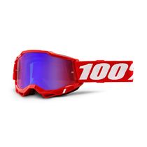 100% Accuri 2 Goggle Red / Red/Blue Mirror Lens