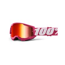 100% Strata 2 Youth Goggle Fletcher / Red Mirror Lens