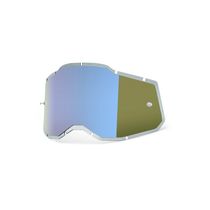 100% Racecraft 2 / Accuri 2 / Strata 2 Injected Replacement Lens - Blue Mirror