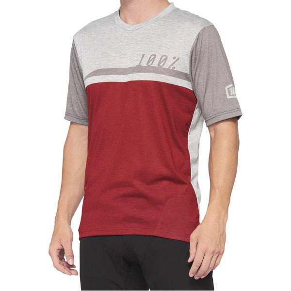 100% Airmatic Jersey Steel Cherry / Grey click to zoom image