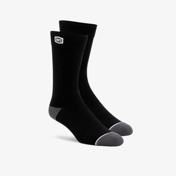 100% SOLID Casual Socks Black click to zoom image