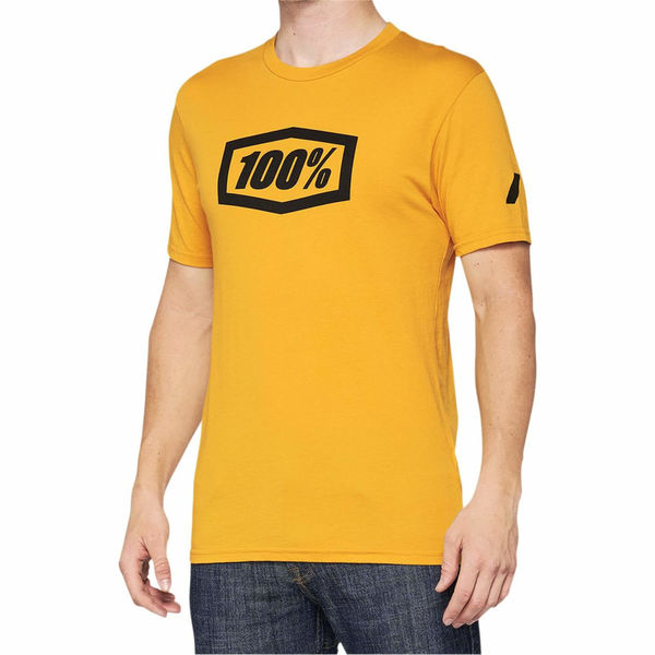 100% Essential T-Shirt Goldenrod click to zoom image