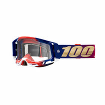 100% Racecraft 2 United/ Clear Lens Goggles