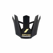 100% Aircraft 2 Gen 1 Replacement Visor Small Black / Light Yellow  click to zoom image