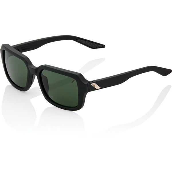 100% Ridely - Soft Tact Black - Grey Green Lens click to zoom image