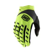 100% Airmatic Gloves Fluo Yellow / Black 