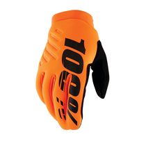 100% Brisker Cold Weather Youth Glove Fluo Orange