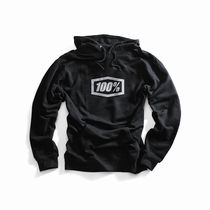 100% Essential Hooded Pullover Sweatshirt Black