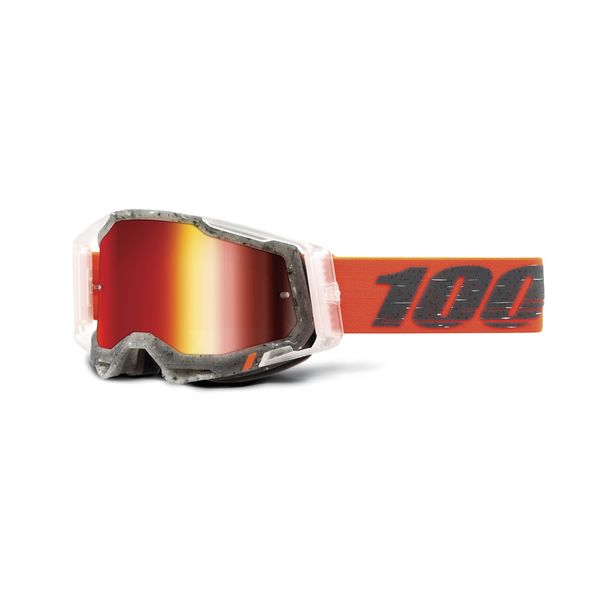 100% Racecraft 2 Goggle Schrute / Mirror Red Lens click to zoom image