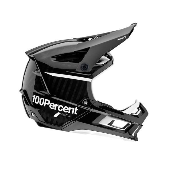 100% Aircraft 2 Helmet Black / White click to zoom image