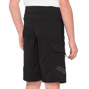 100% Ridecamp Youth Shorts Black click to zoom image