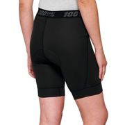 100% Ridecamp Women's Shorts with Liner Black click to zoom image
