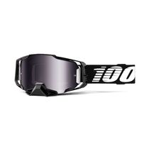100% Armega Goggle Black Essential / Silver Mirror Lens