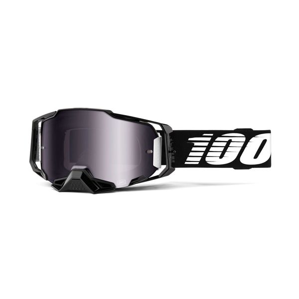 100% Armega Goggle Black Essential / Silver Mirror Lens click to zoom image