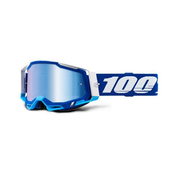 100% Racecraft 2 Goggle Blue / Blue Mirror Lens click to zoom image